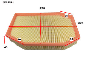 Air Filter A2027 Fits BMW WA5571 - Wesfil