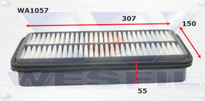 Air Filter A1231 Fits Toyota WA1057 - Wesfil