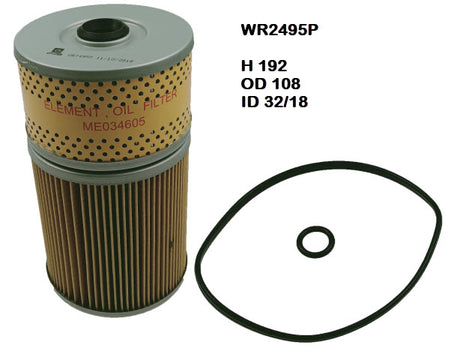 Oil Filter R2495P Mitsubishi WR2495P - Cooper