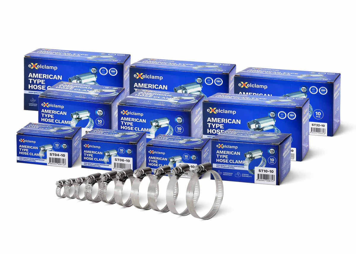 American Type Hose Clamp Merchandiser Kit CLAMPMERCHSS - Exelclamp