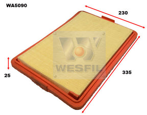 Air Filter A1644 Fits Alfa WA5090 - Wesfil