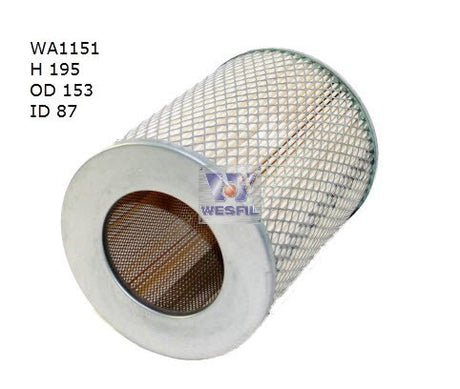 Air Filter Fits Toyota WA1151 - Wesfil | Universal Auto Spares