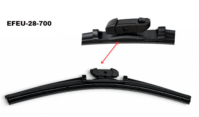 'Ultimate' Beam Blade (700mm) Exact Fit EFEU-28-700 - Exelwipe