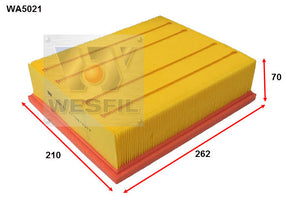 Air Filter A1593 Fits Audi WA5021 - Wesfil
