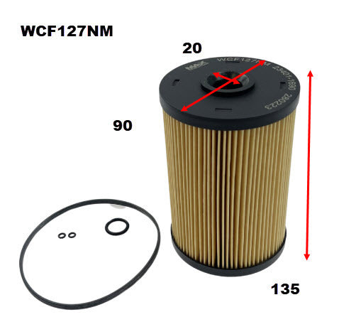 Diesel Fuel Filter R2644P Fits Hino WCF127NM - Wesfil | Universal Auto Spares