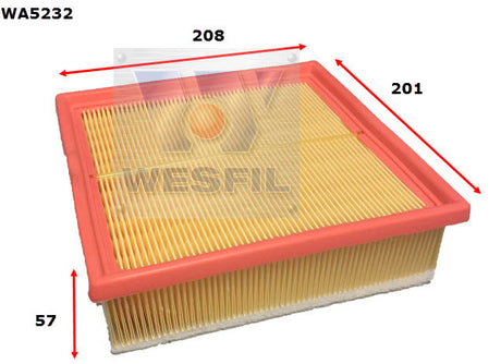 Air Filter A1656 Fits Fiat WA5232 - Wesfil | Universal Auto Spares