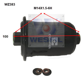 EFI Fuel Filter Z383 Fits Hyundai/Kia/Lexus/Toyota WZ383 - Wesfil