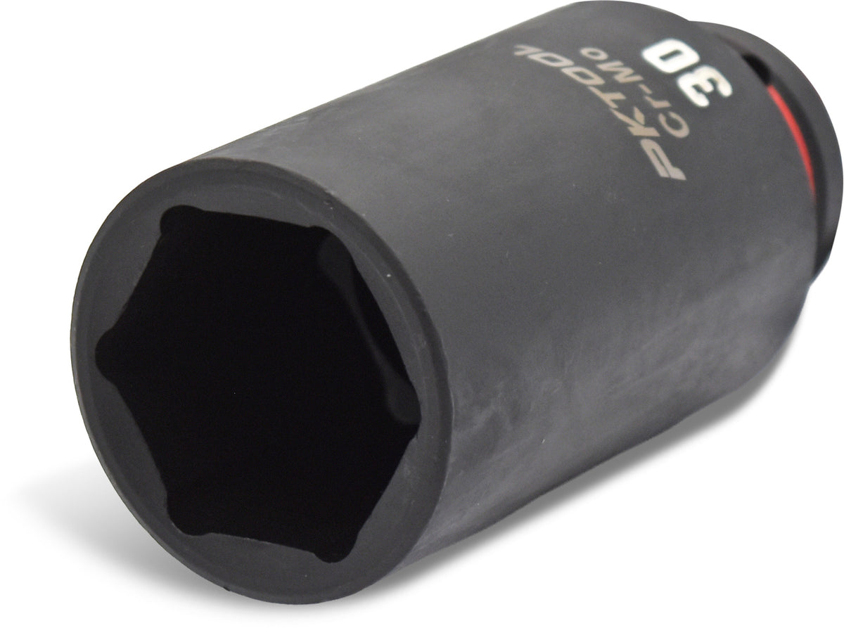 30mm 1/2″ Dr Deep Impact Socket 6pt - PKTool