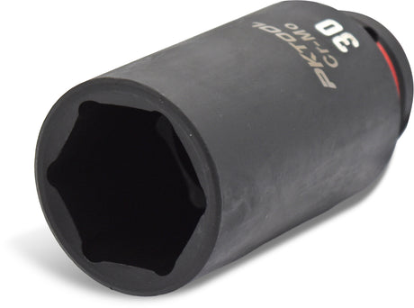30mm 1/2″ Dr Deep Impact Socket 6pt - PKTool