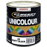 2K Matt Black 1L/4L Automotive Refinish - Concept Paints | Universal Auto Spares