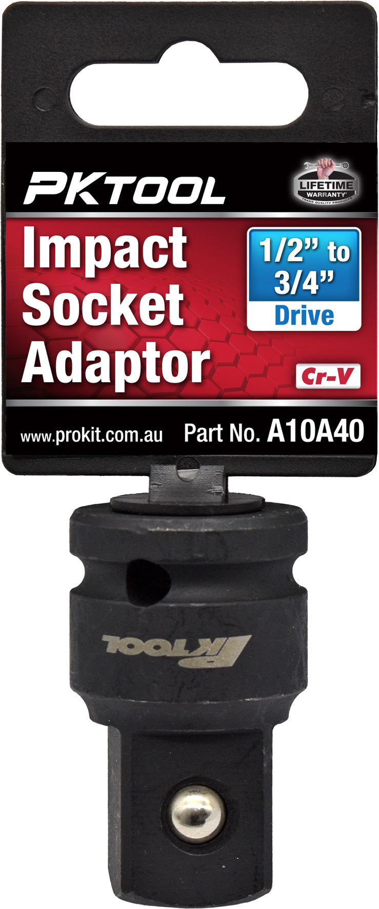 Socket Adaptor 1/2" RD to 3/4" Dr Impact Cr-V - PKTool