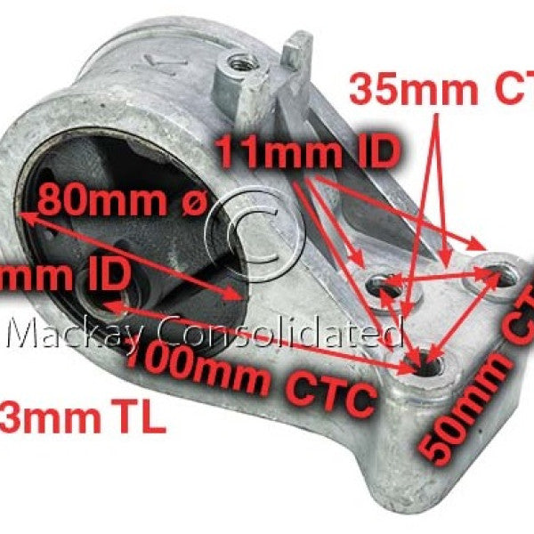Engine Mount MITSUBISHI 4G15 SOHC 12V A6098 - MACKAY