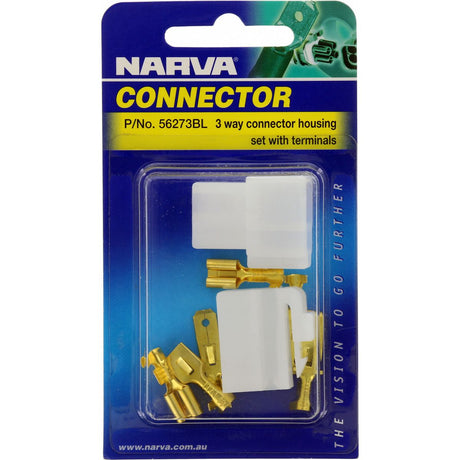 3 Way Male Quick Connector Housing 2 Piece - Narva | Universal Auto Spares