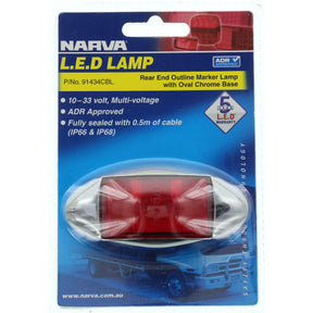 Rear Marker Light Red LED LAMP 9 to 33V - Narva