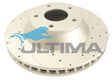 Brake Disc Rotor Front Right (RH) Fits HSV VT-VZ PBR 2 Piston Caliper Cross Drilled & Slotted AAP048SR - Ultima