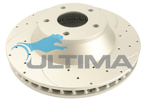 Brake Disc Rotor Front Right (RH) Fits HSV VT-VZ PBR 2 Piston Caliper Cross Drilled & Slotted AAP048SR - Ultima