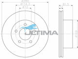Brake Disc Rotor Front (F) Fits Grand Cherokee ZG, Wrangler 93 - 01 AAP096 - Ultima