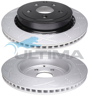 Brake Drum Rear (R) Fits Commodore VE V8 Dimpled & Slotted AAP2029S - Ultima