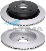 Rear Rotor (R) Fits Discovery III 4.4L, V8, 2004-on, Discovery IV 09 on, Range Rover 04/05-08/09 Geomet Coated AAP2095 - Ultima