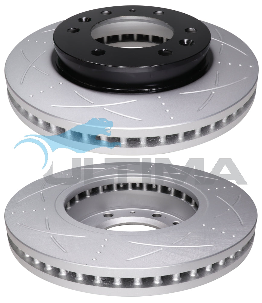 Brake Drum Front (F) Fits BLK UNI-SLOTTED Ford Ranger PX 09/11-ON. Mazda BT-50 UN/UP GEOMET AAP2132S - Ultima