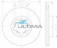 Brake Drum Front (F) Fits Ford Transit VM FWD 2.2L 06-09 Front GEOMET COATED AAP2138 - Ultima