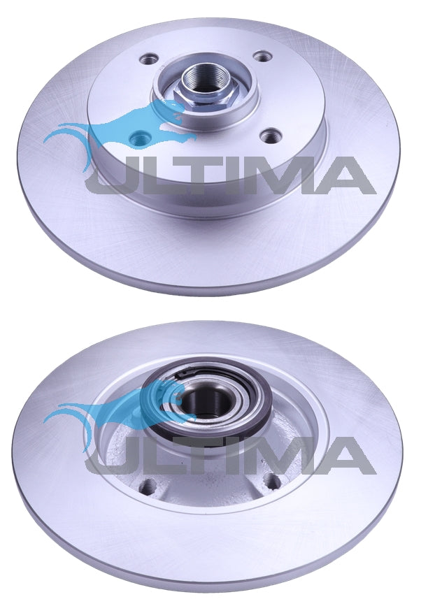 Brake Disc Rotor Rear Fits PEUGEOT 207,307 2005-2010 - Citroen C3/C4 249mm 30mm axle AAP2181 - Ultima