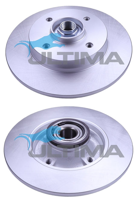 Brake Disc Rotor Rear Fits PEUGEOT 207,307 2005-2010 - Citroen C3/C4 249mm 30mm axle AAP2181 - Ultima