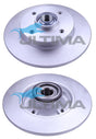 Brake Disc Rotor Rear Fits PEUGEOT 207,307 2005-2010 - Citroen C3/C4 249mm 30mm axle AAP2181 - Ultima