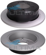 Brake Disc Rotor Rear Fits SOLID OUTLANDER/CJ LANCER 3/08. CHRY-SEBRING/AVENGER/CALIBER/COMPASS AAP2209 - Ultima