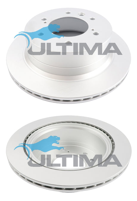 Brake Disc Rotor Rear Fits MITSUBISHI PAJERO SPORT QE 1/15 ON GEOMAT COATED AAP2235 - Ultima