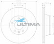 Brake Disc Rotor Rear Fits TOUAREG 16" WHEEL 02- 314MM AAP2243 - Ultima