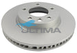 Brake Disc Rotor Front LHS Fits VW TOUAREG 17" WHEELS 02- 330MM GEOMET COATED LH VANE AAP2244L - Ultima