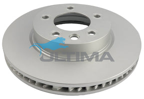 Brake Disc Rotor Front LHS Fits VW TOUAREG 17" WHEELS 02- 330MM GEOMET COATED LH VANE AAP2244L - Ultima