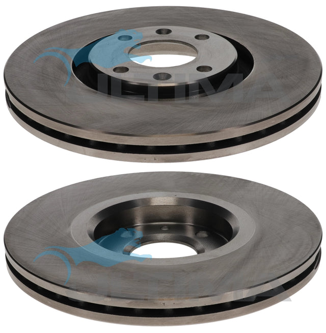 Brake Disc Rotor Front Fits CITROEN C4 1.6, 2.0L 2004 on, PEUGEOT 207 1.6L, 307, 308 2.0L 302mm OD GEOMET COATED AAP2276 - Ultima