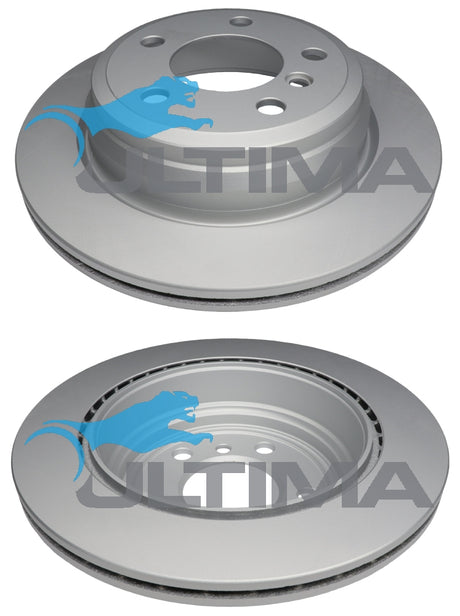 Brake Disc Rotor Rear Fits BMW VENTED 300MM GEOMET COATED. 185mm HANDBRAKE. BMW 4 SERIES F32-F36 3 SERIES WAGON F31 AAP2285 - Ultima