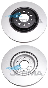 Brake Disc Rotor (F) Fits Alfa Romeo 159, Brera, Giulietta, Jeep Cherokee -KL AAP2298 - Ultima