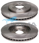 Brake Disc Rotor (F) Fits Navara D40 2005 On 16" Wheel AAP2310 - Ultima