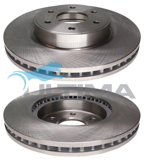 Brake Disc Rotor (Front) Fits Navara D40 '550 Badged' 05 On, D23, Rotor Height 53mm AAP2332 - Ultima