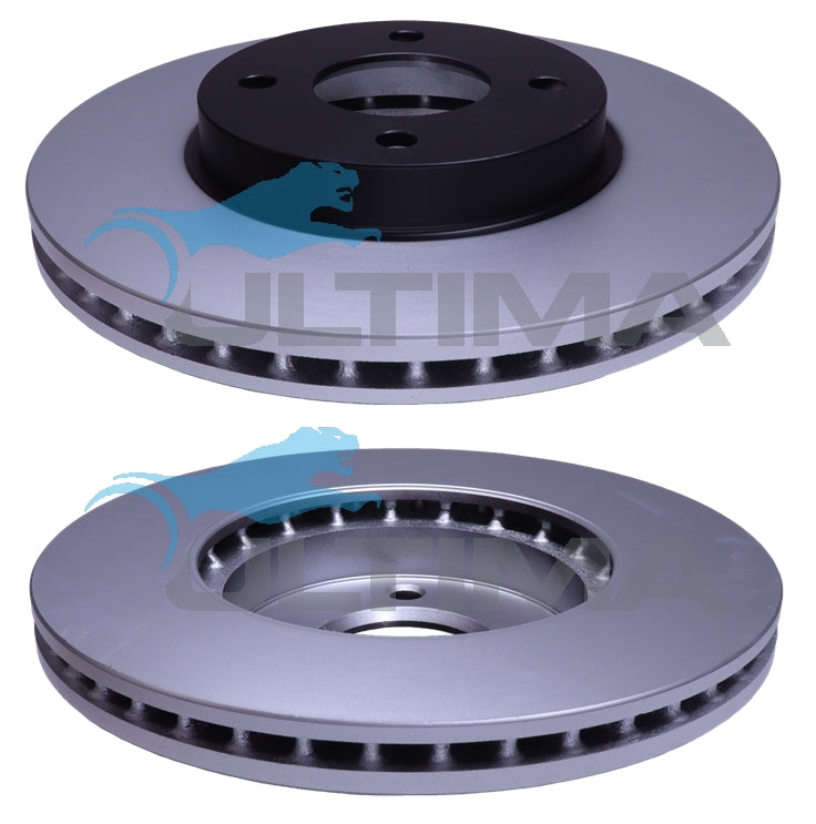 Brake Disc Rotor (Front) Fits Nissan Micra K13 1.5LT 2010 On, Almera, Z12 Cube AAP2345 - Ultima