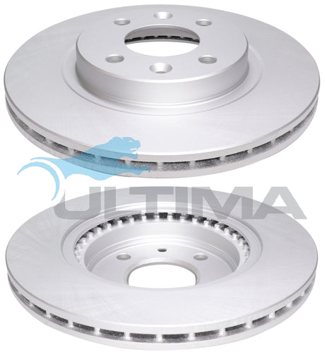 Brake Disc Rotor Front Fits RENAULT CLIO, KANGOO GEOMET COATED AAP2352 - Ultima