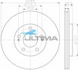Brake Disc Rotor Front Fits PBR PAJERO iO QA 99- AAP239 - Ultima