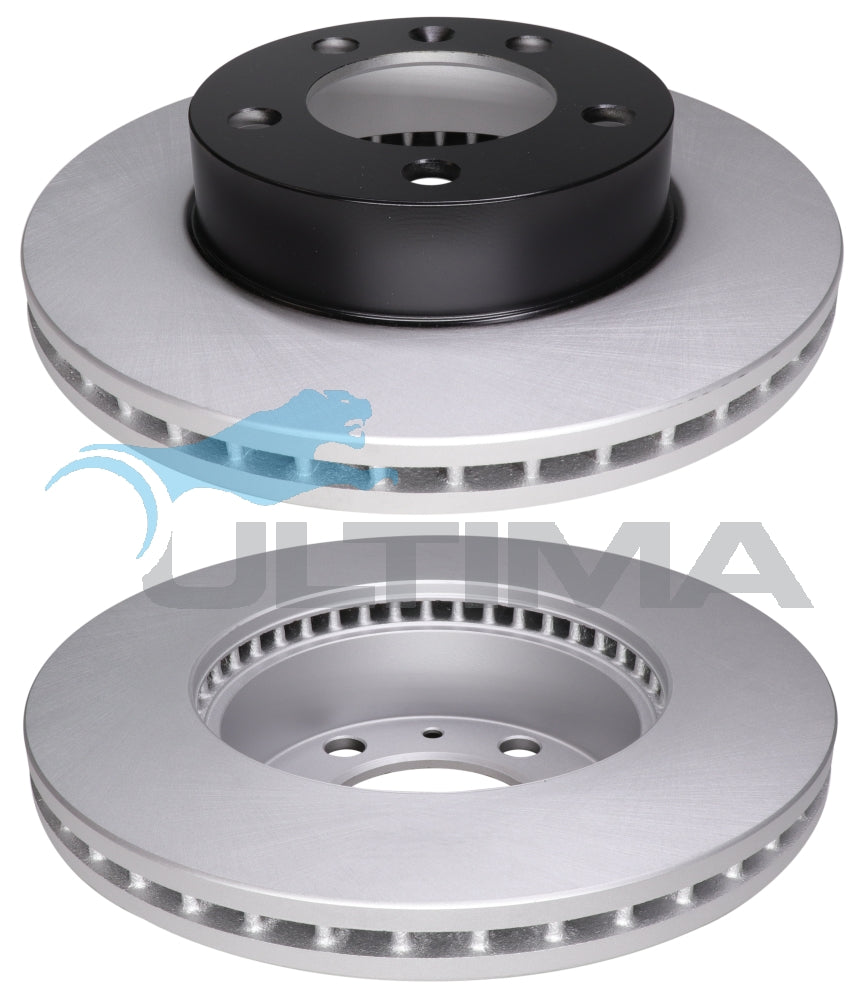 Front Brake Disc Rotor Fits Renault Master X62 AAP2414 - Ultima