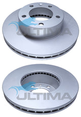 Brake Disc Rotor (Front) Fits Renault Master 2.5, 3.0L TD 2004 On 305MM AAP2416 - Ultima