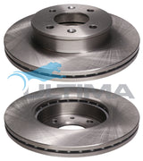 Brake Disc Rotor (Front) Fits Hyundai Getz TB 241mm OD (Non ABS) AAP2450 - Ultima