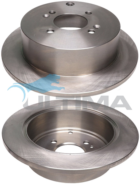 Brake Disc Rotor Rear Fits Hyundai Accent MC 06-11, Getz 03-ON, Kia Rio 262mm OD AAP2453 - Ultima