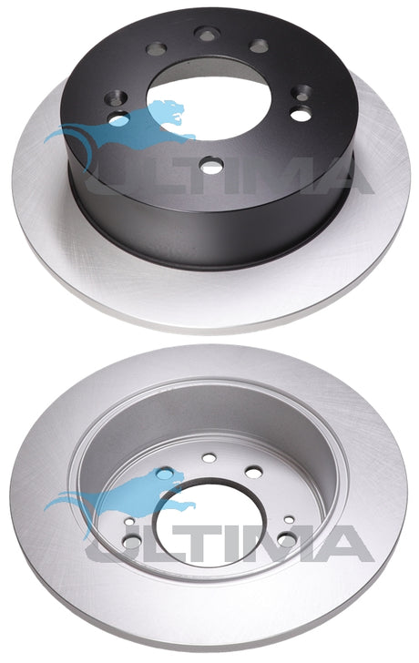 Brake Disc Rotor Rear Fits HYUNDAI ELANTRA 2006-2011 GEOMET AAP2485 - Ultima