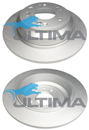 Brake Disc Rotor Rear Fits HONDA ACCORD CU,CU2 06-2008-06/2015 GEOMET COATED AAP2523 - Ultima