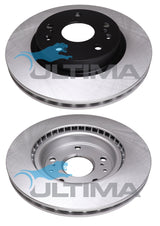 Brake Disc Rotor Front Fits SUZUKI S-CROSS JY- 2016-ON, VITARA LY 05/2016-ON AAP2574 - Ultima