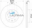 Brake Disc Rotor Front Fits SUZUKI SX4 06 AAP2586 - Ultima
