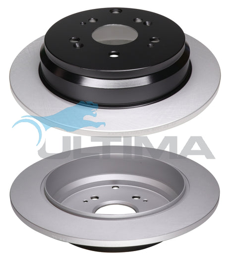 Brake Disc Rotor Rear Fits Honda Civic FK Auto 12-15 AAP2613 - Ultima